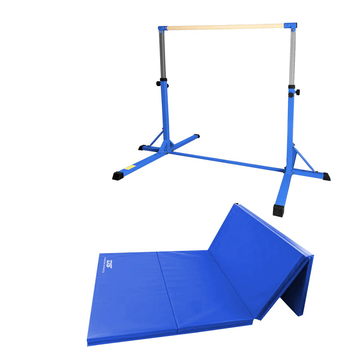 Gymnastics Horizontal Bar & Folding Mat SET - Bars & Balance Beams - Dawson Sports