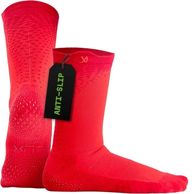 Lux Pro Cleat Performance Grip - Calf Sock - Red - Socks - Dawson Sports