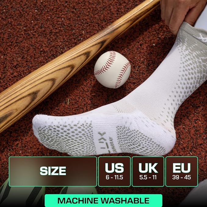 Lux Pro Cleat Performance Grip - Calf Sock - White - Socks - Dawson Sports