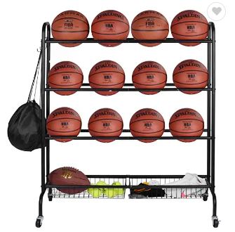 Mobile Ball Rack/Cart - Storage & Trolleys - Dawson Sports