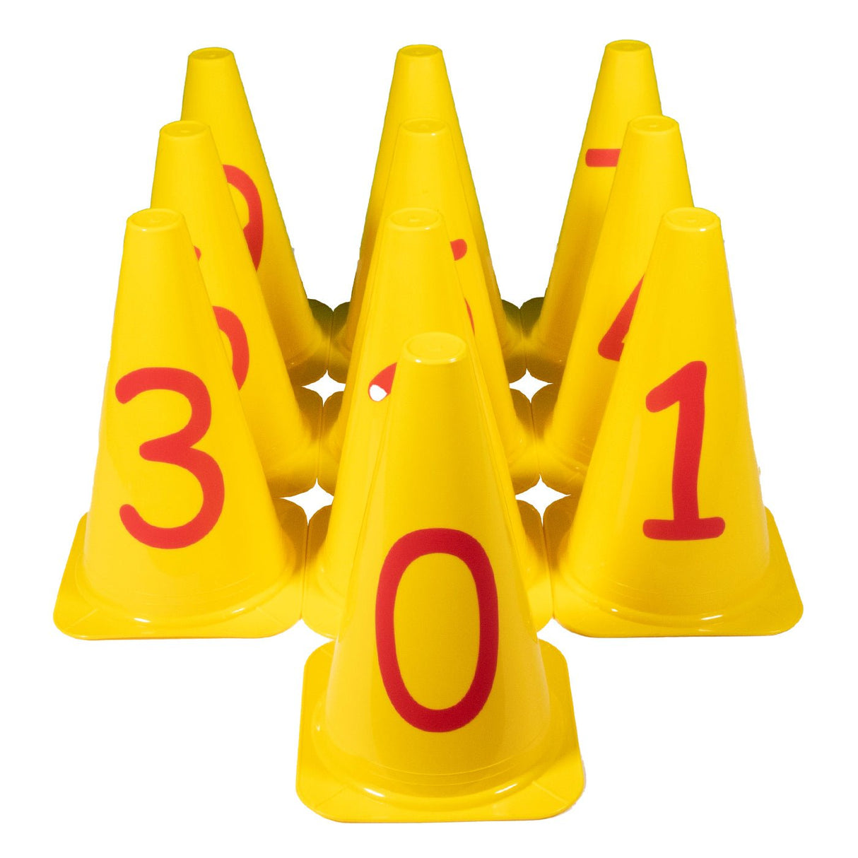 Numbered Cone Set (Set of 10) - Coaching & Drills - Dawson Sports