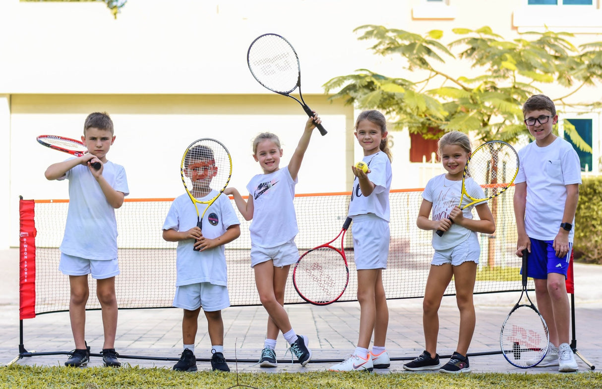Pop Up Tennis / Badminton Net 5M - Post & Nets - Dawson Sports