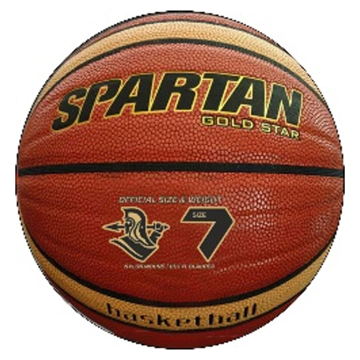 Spartan Gold Leather Basketball - Size 7 - Basketballs - Dawson Sports