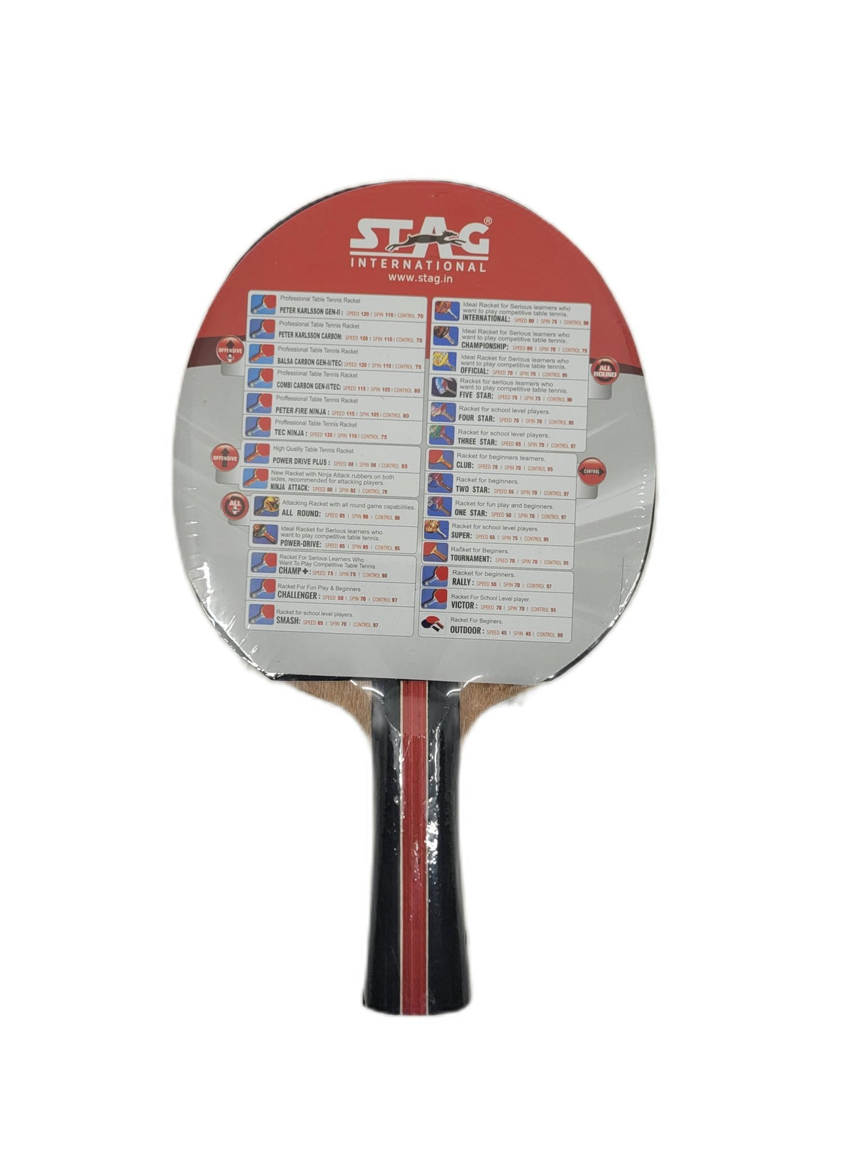 STAG 3 Star Table Tennis Racket - Table Tennis Racket & Sets - Dawson Sports