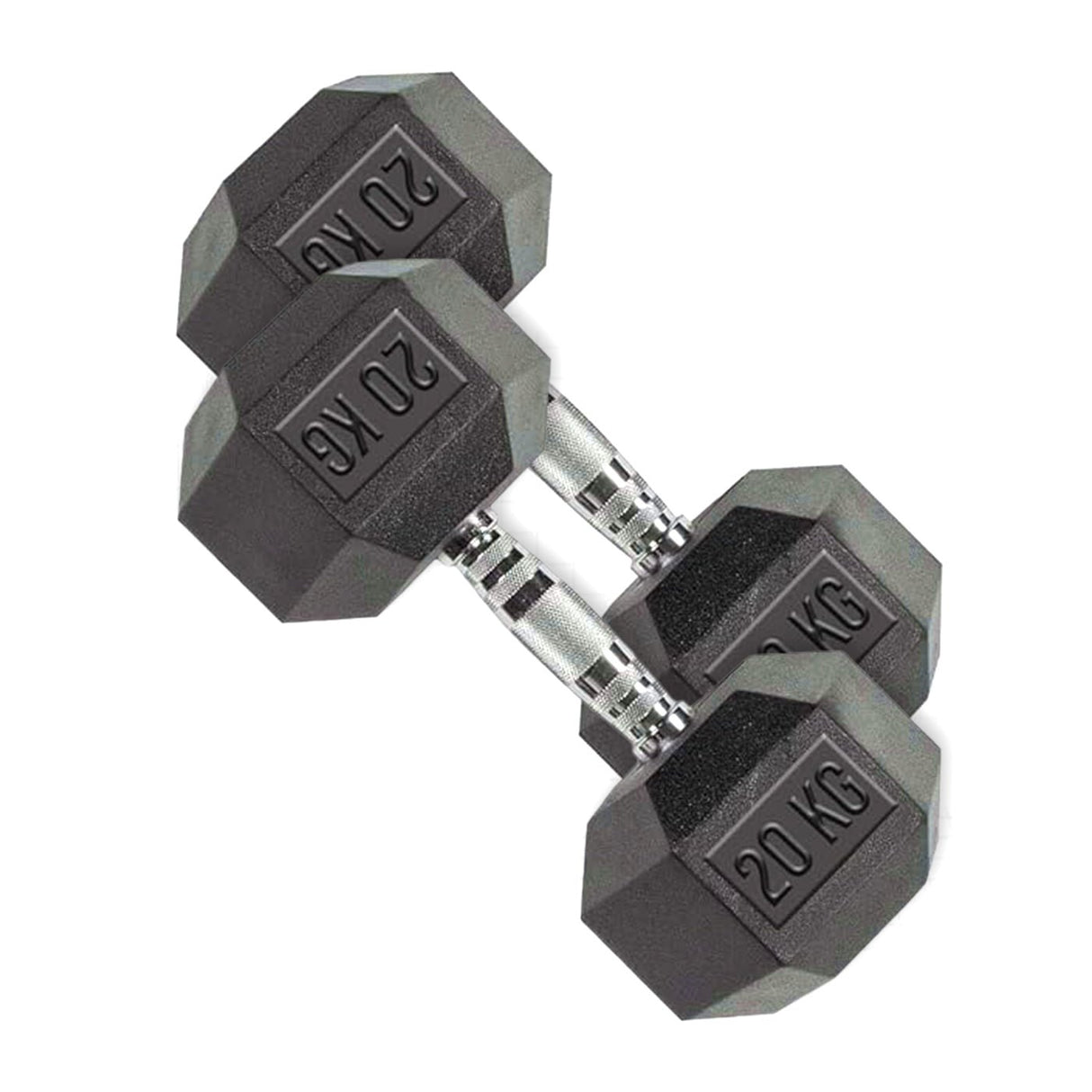 TP HEX Rubber Dumbbells (Pair) - Fitness - Dawson Sports