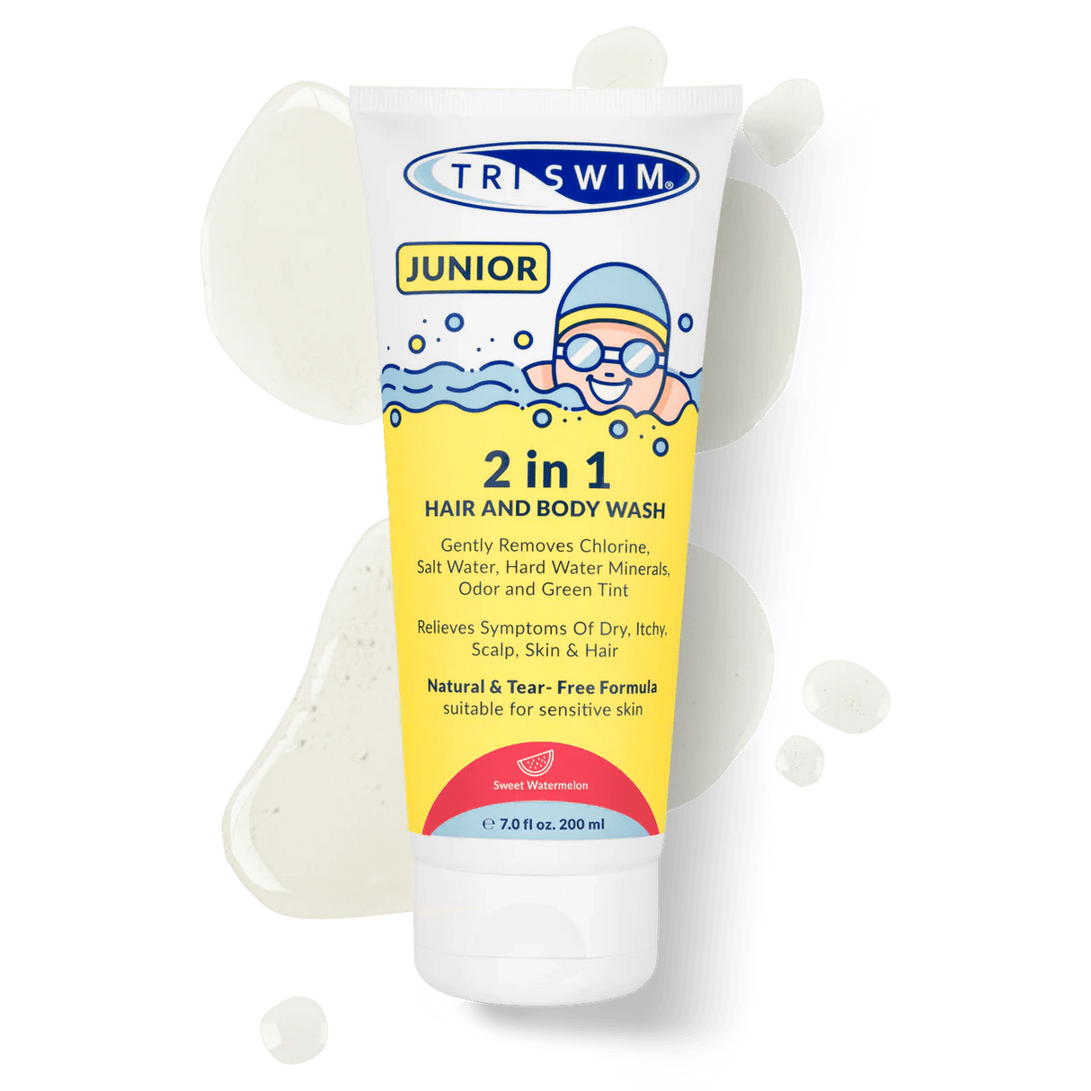 TRISWIM JUNIOR 2in1 - (Sweet Watermelon) 200ml - HAIR AND BODY CARE - Dawson Sports