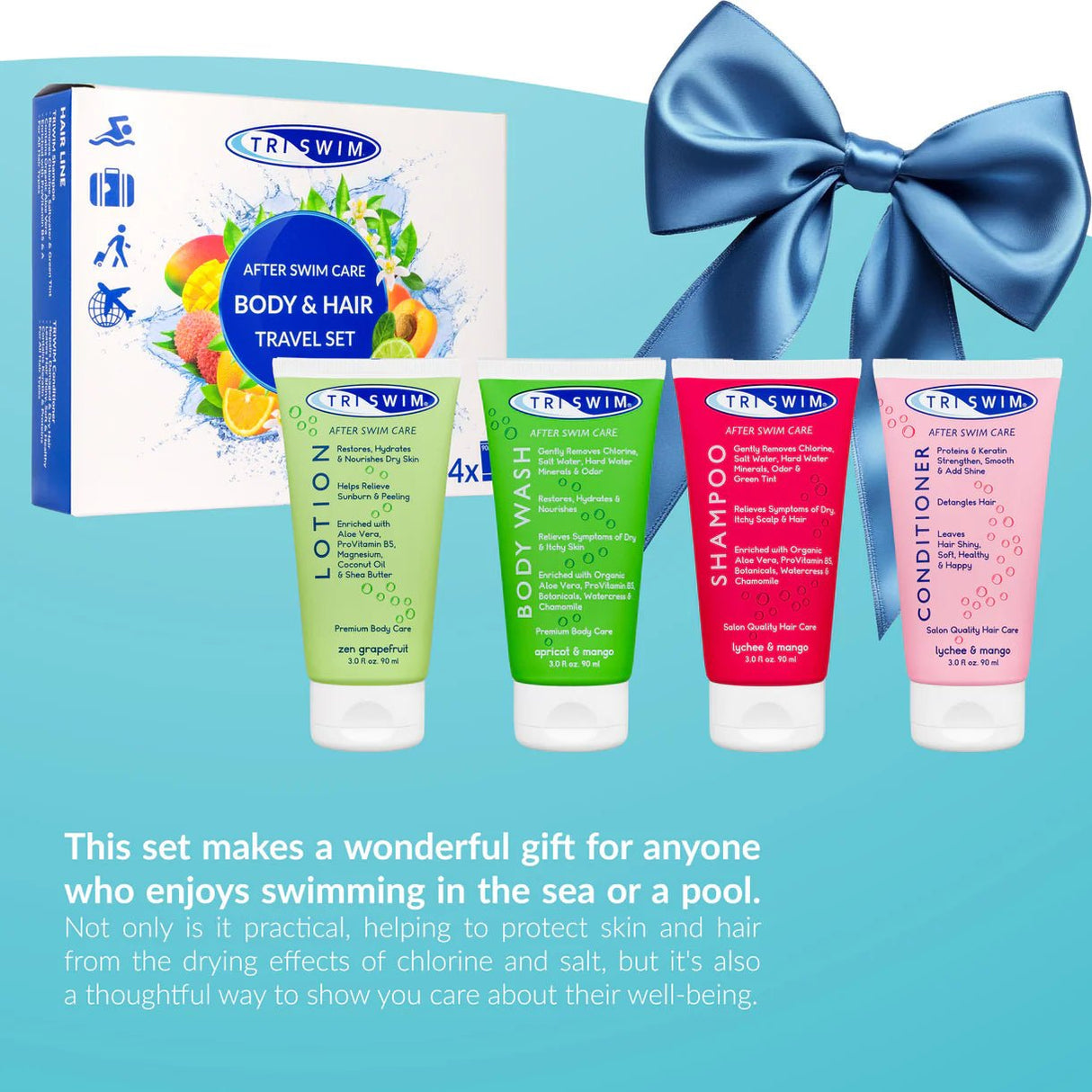 TRISWIM - TRAVEL SET 4x90ml - Bath & Body Care - Dawson Sports