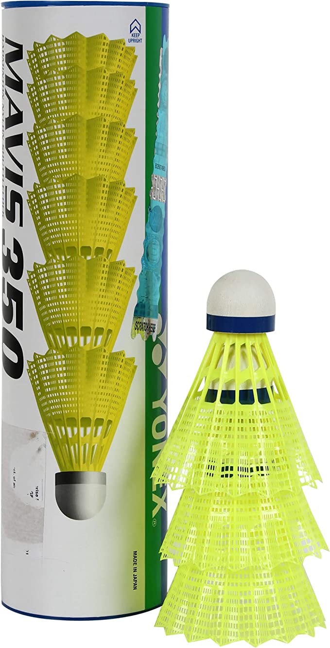 Yonex Mavis 350 Shuttlecock with Blue Cap (Yellow) - Shuttlecocks - Dawson Sports