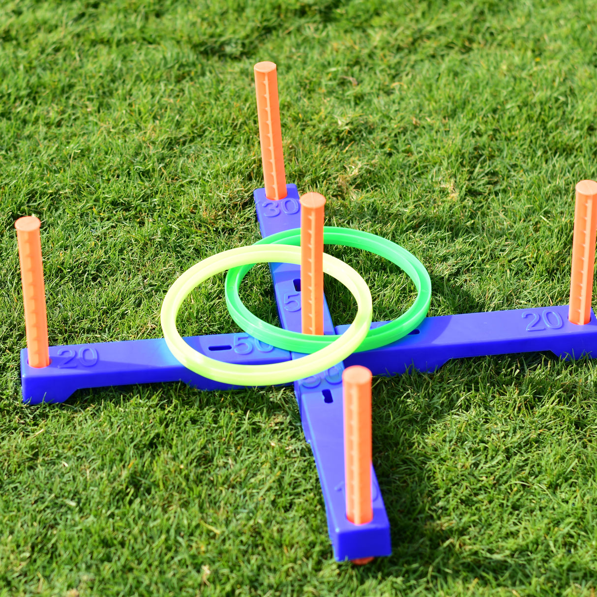 Ring Toss Game Set (5 Target, 6 Rings)