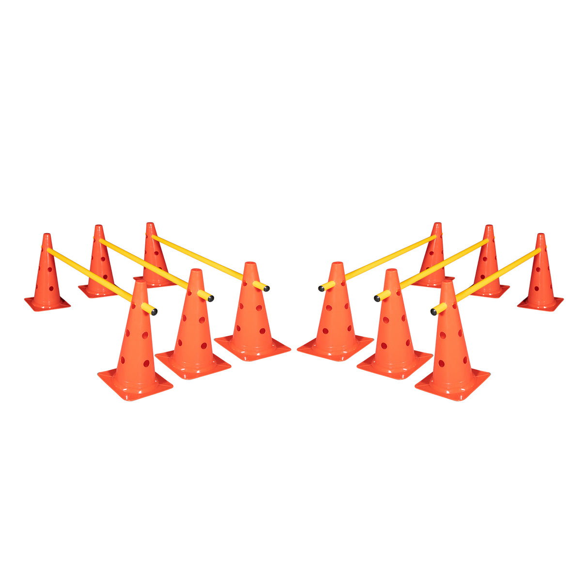 Cone Hurdle Set - 15" (12 Cones, 6 Poles)