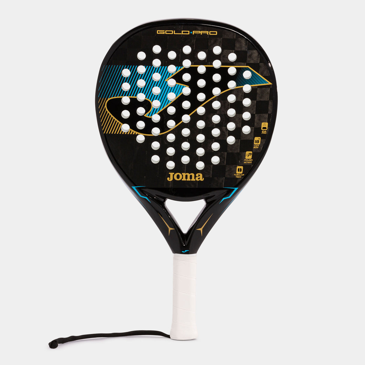 Joma Gold PRO Paddle Racket Black/Turquoise