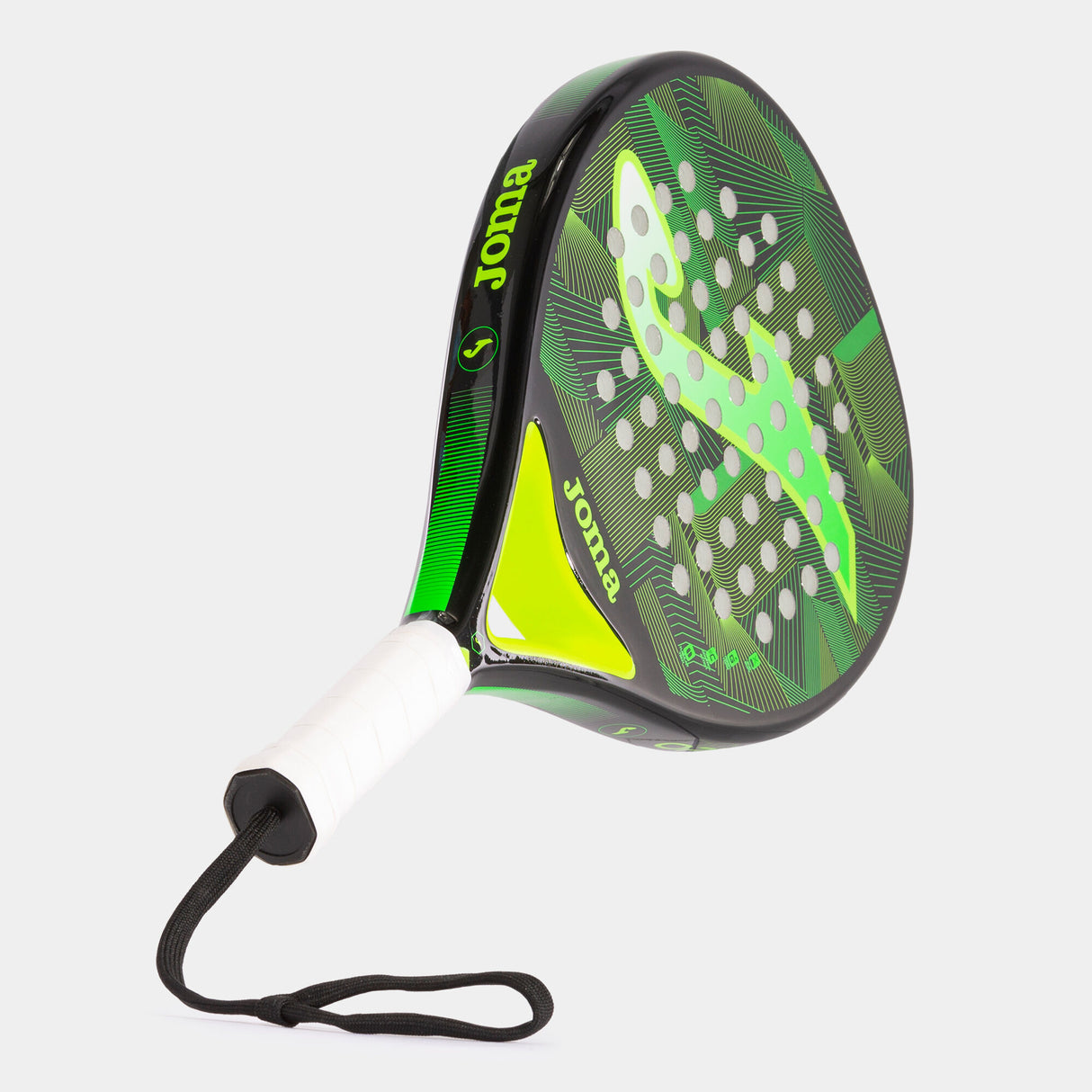 Joma Open Paddle Racket Black/Fluor Green