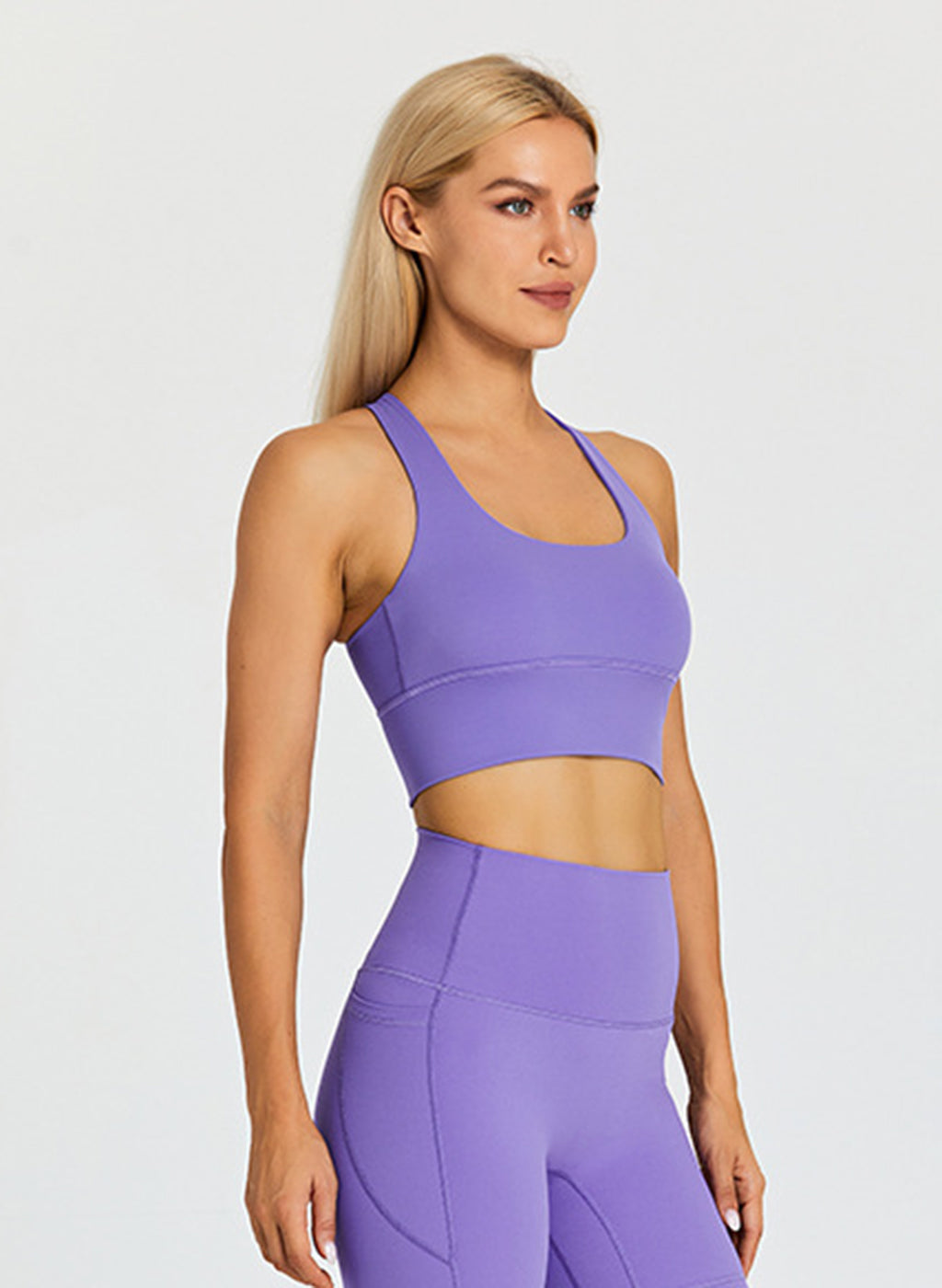 Olivia Crossback Bra - Lavender