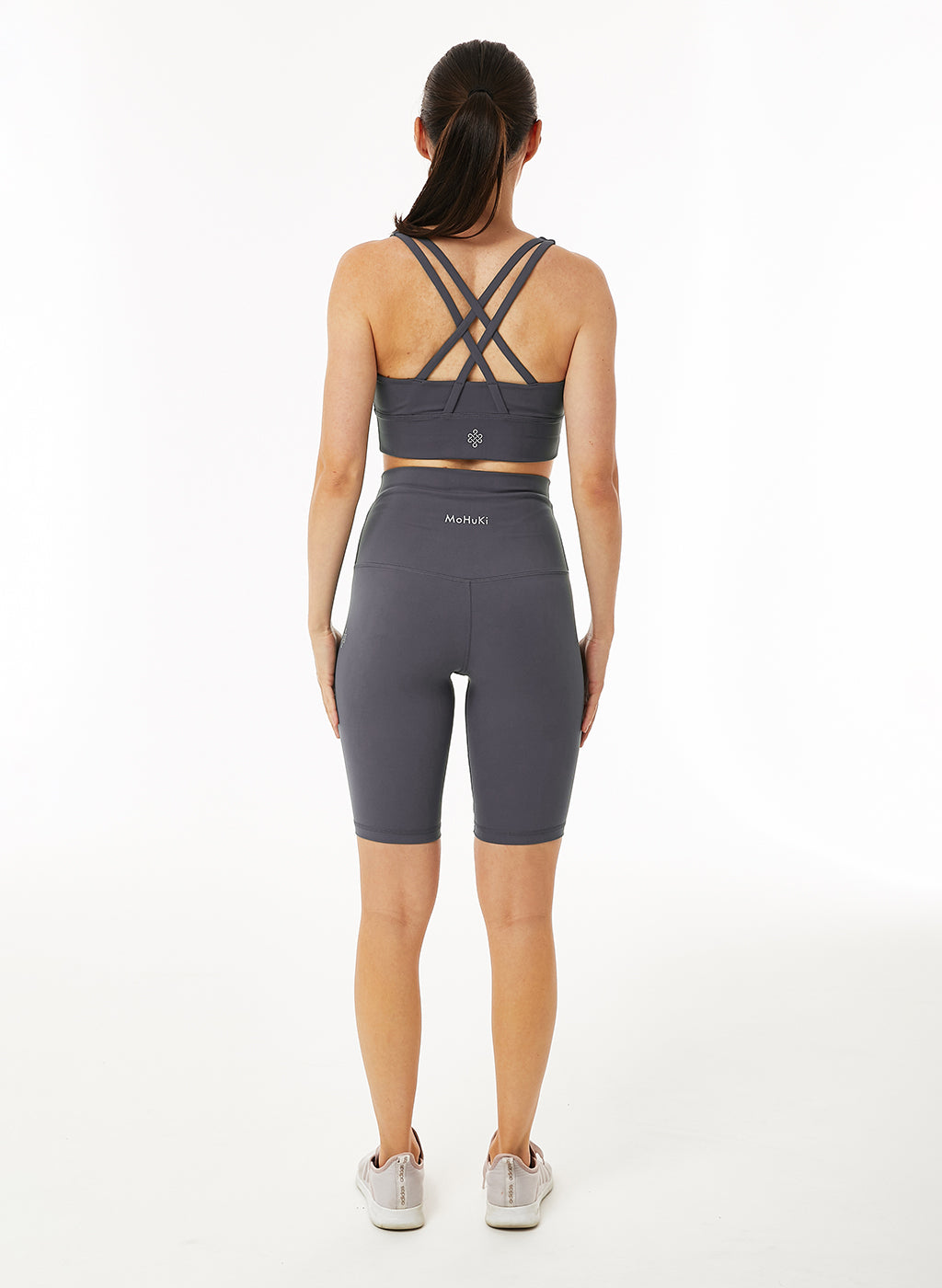 Billie Biker High Waist Short - Lilac Grey