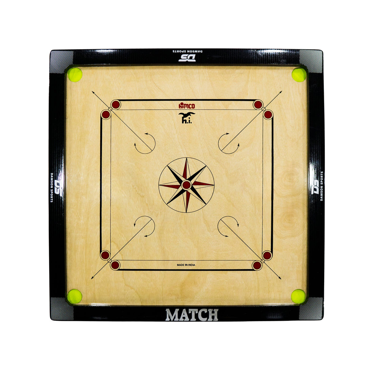 DS MATCH Carrom Board 30x30" - Carrom Board - Dawson Sports