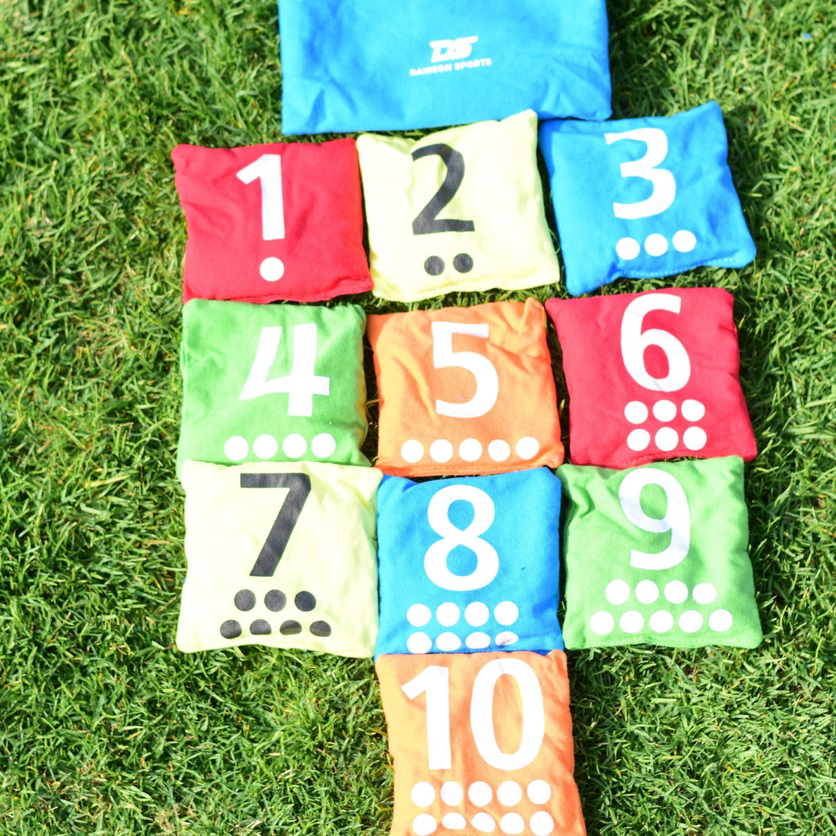 DS Numbered Bean Bags - Educational Play - Dawson Sports