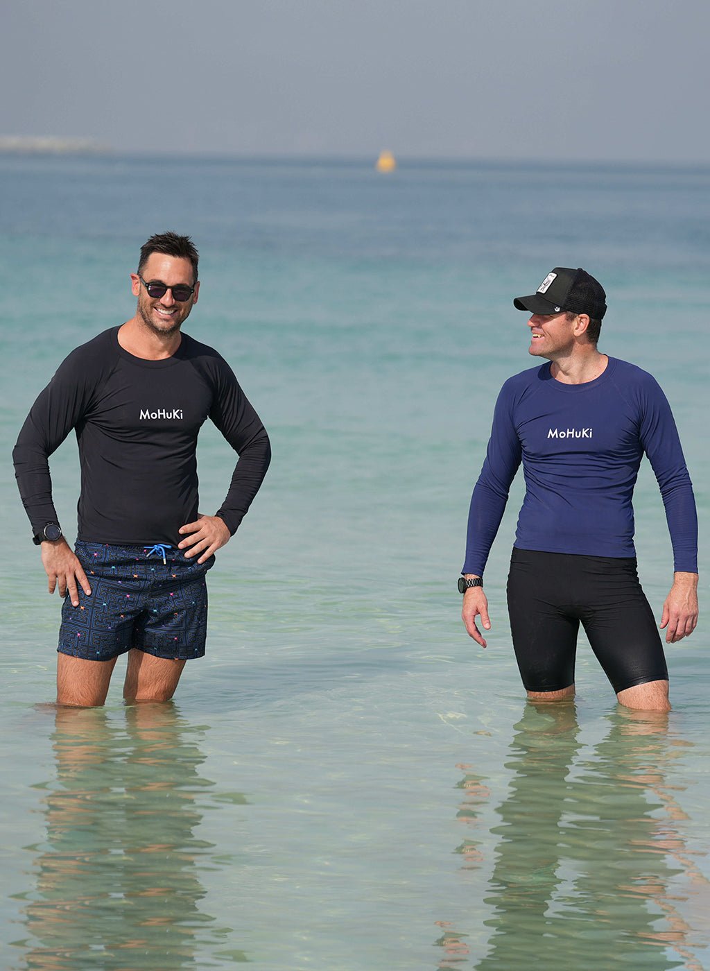 Mens Rashguard Sun Protectant Long Sleeve – Black - Swimming - Dawson Sports