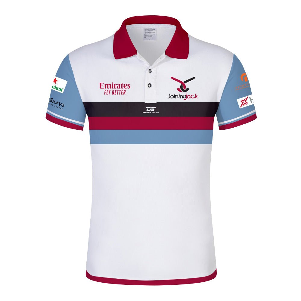 White red navy custom polo shirt club team kit Dubai - Polo Shirts - Bespoke Apparel - Dawson Sports