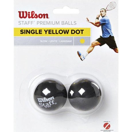 WS Staff Squash Double Single Dot - 2 Ball - Squash - Dawson Sports