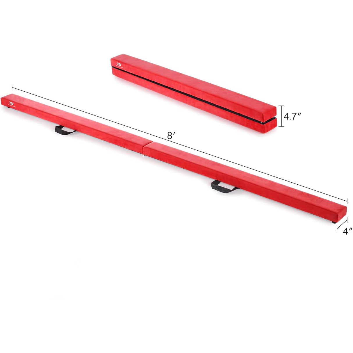 Folding Balance Beam Red