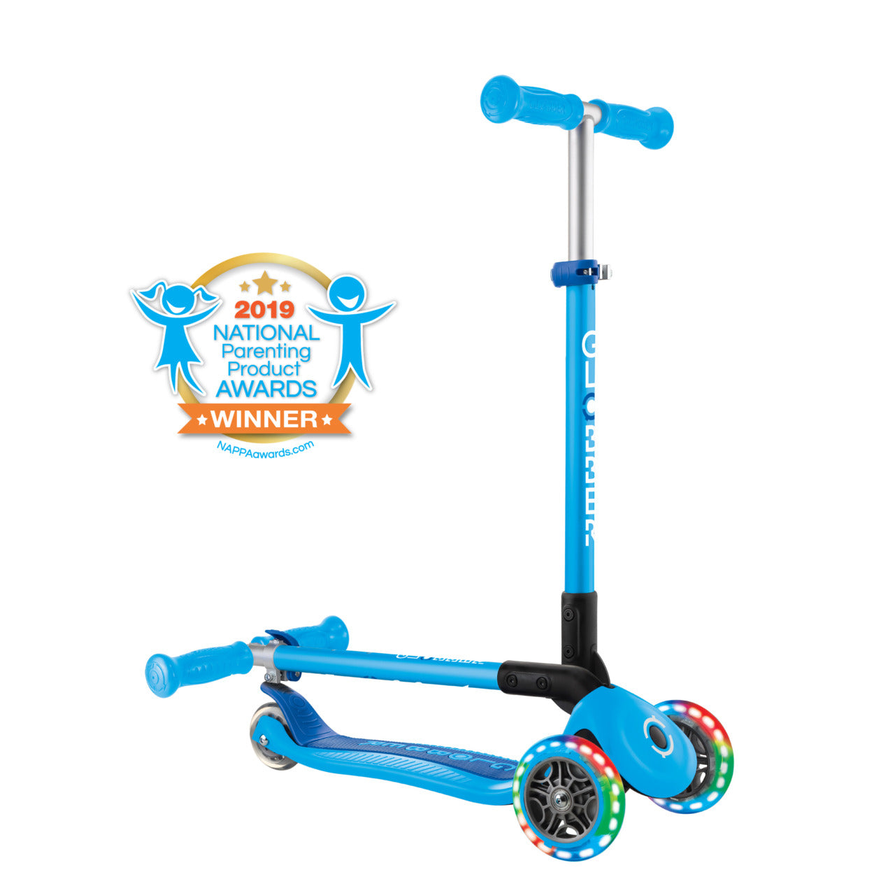 Globber primo deals lights tri scooter