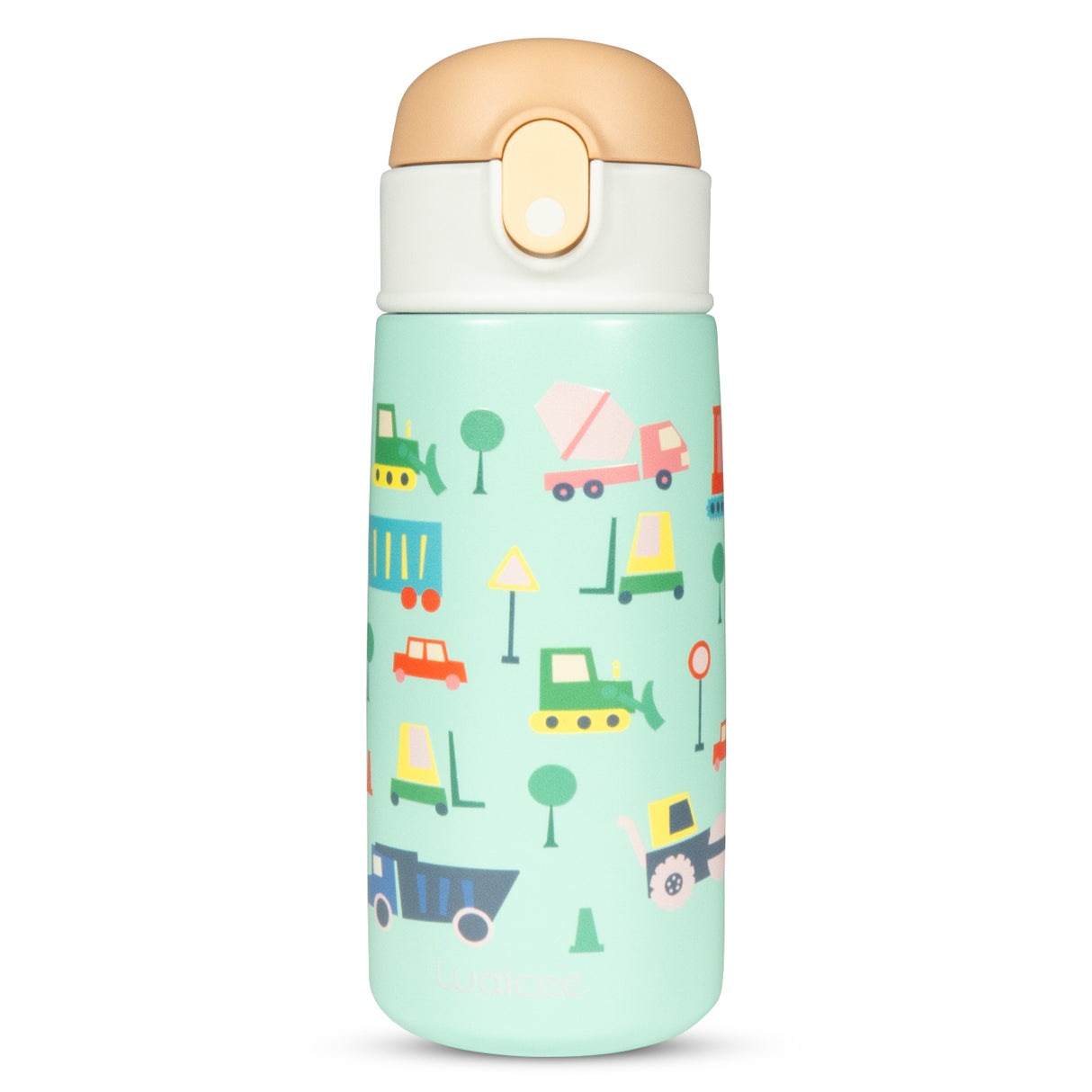 Mint Green Vehicles Reusable Bottle – 16oz / 480ml