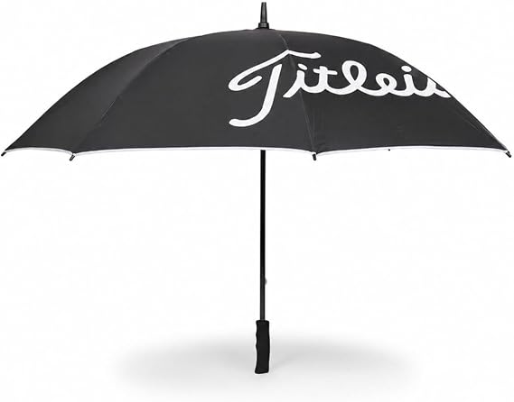 Titleist Tour Lightweight UV Umbrella, 66-Inch Arc, with Carbon Fibre Ribs and Soft Foam Handle