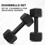 PVC Hex Dumbbells - PAIR