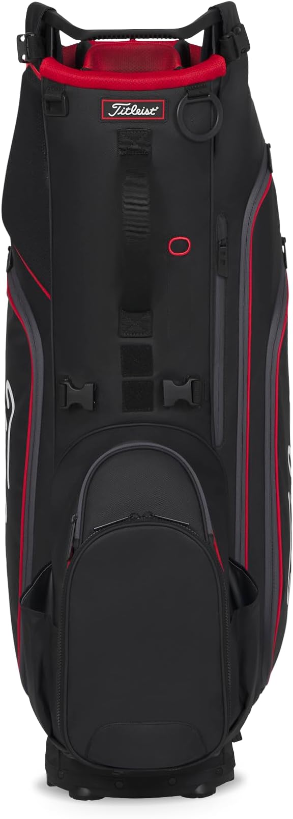 Titleist Hybrid 14 Golf Bag - BLACK/BLACK/RED