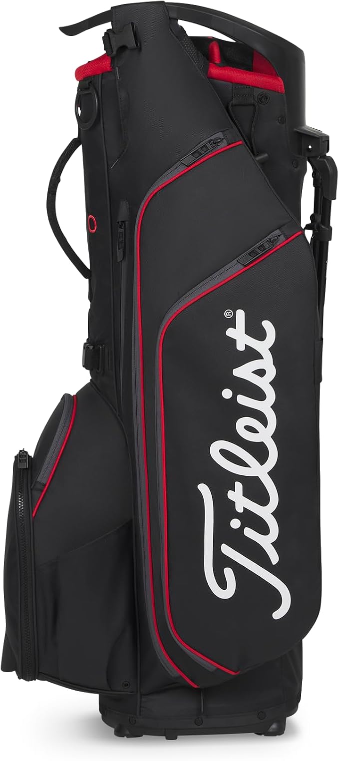 Titleist Hybrid 14 Golf Bag - BLACK/BLACK/RED