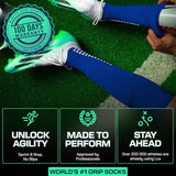Lux Soccer Grip - Knee Sock - Blue