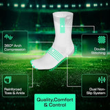 Lux Pro Cleat Performance Grip - Calf Sock - White