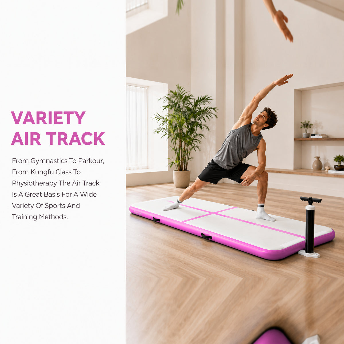 Air Track Inflatable Gymnastics Mat with Air Track Pump