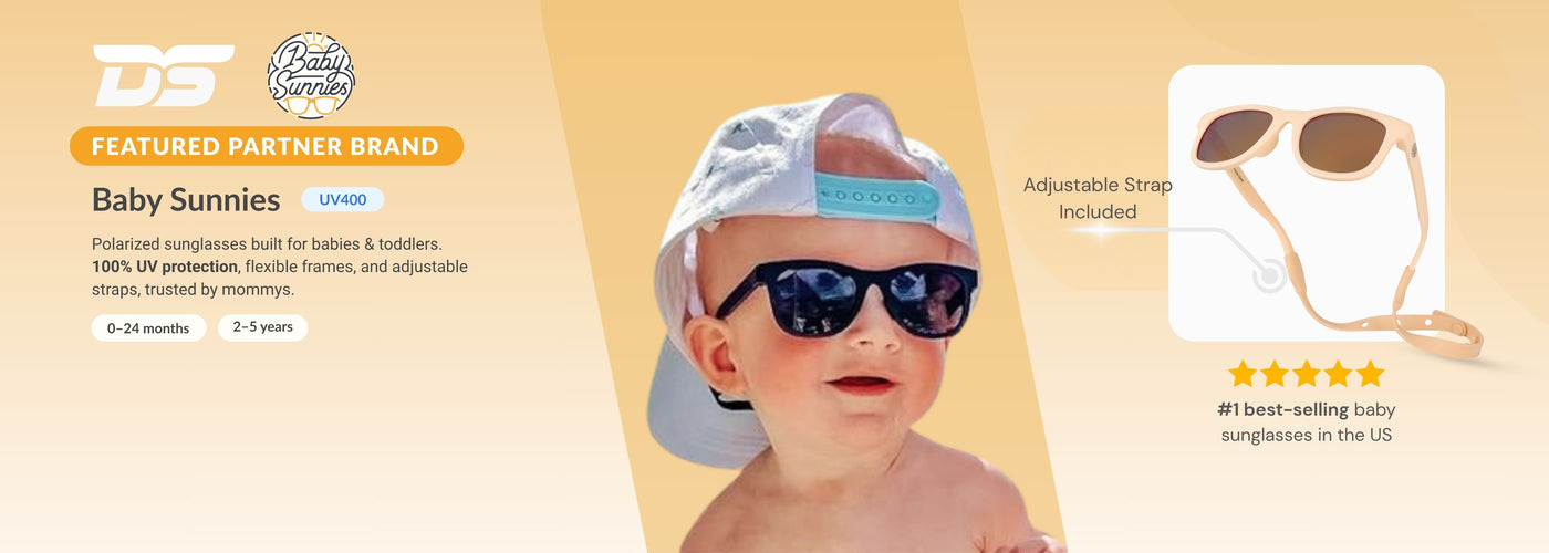 Polarized UV protected sunglasses for kids and babies