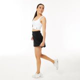 Maya Zipper Tennis Skirt - Black