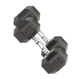 HEX Rubber Dumbbells (Pair)