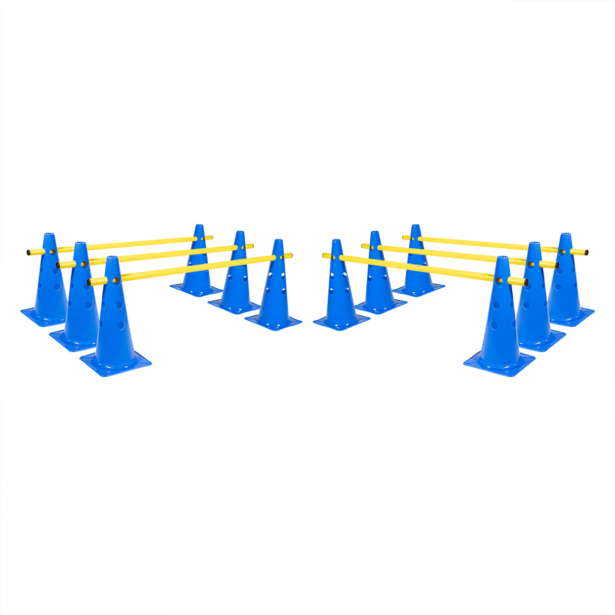 Cone Hurdle Set - 15" (12 Cones, 6 Poles)