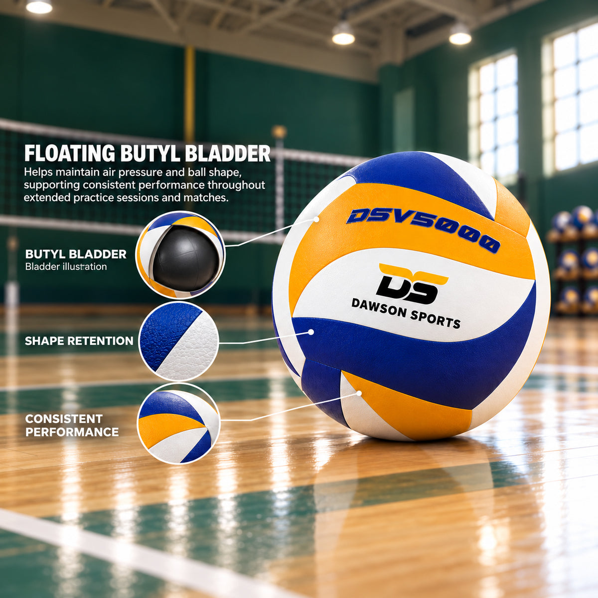 DSV5000 Volleyball - Size 5