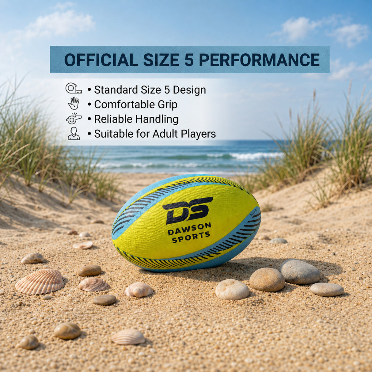 Pro Beach Rugby Ball - Size 5