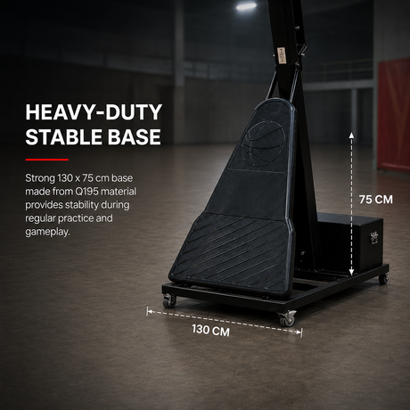 Tempered Glass Portable Basketball System
