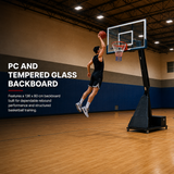 Tempered Glass Portable Basketball System