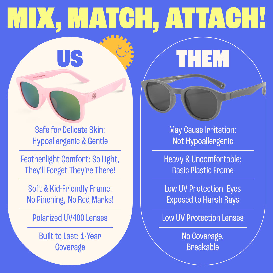 Baby Sunnies - Barbie Pink Polarized Kids Sunglasses 3-8 Years