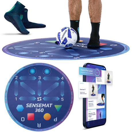SenseMat 360 - Pro-Level Cognitive & Footwork Soccer Training Mat