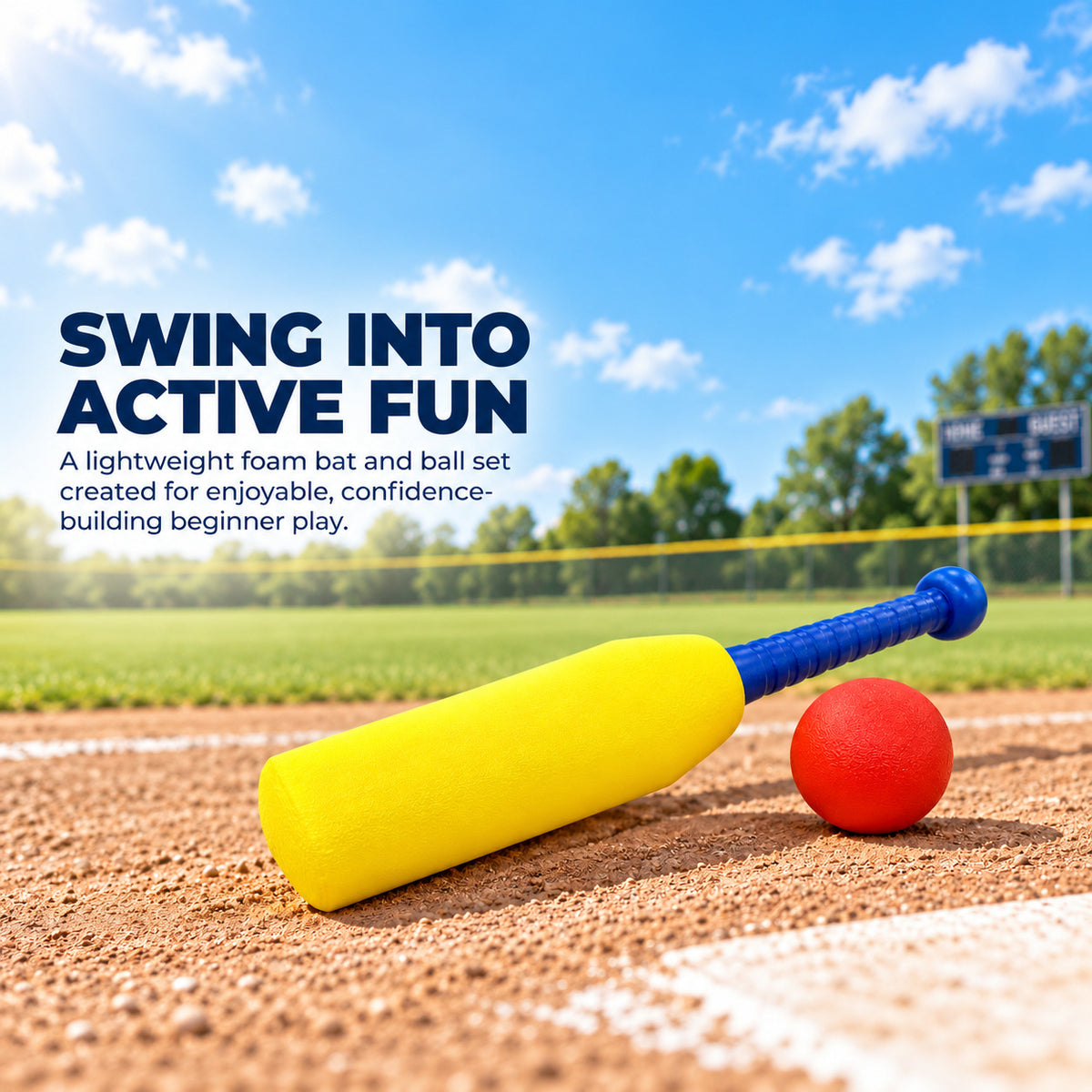 Foam Baseball  Bat and Ball Set