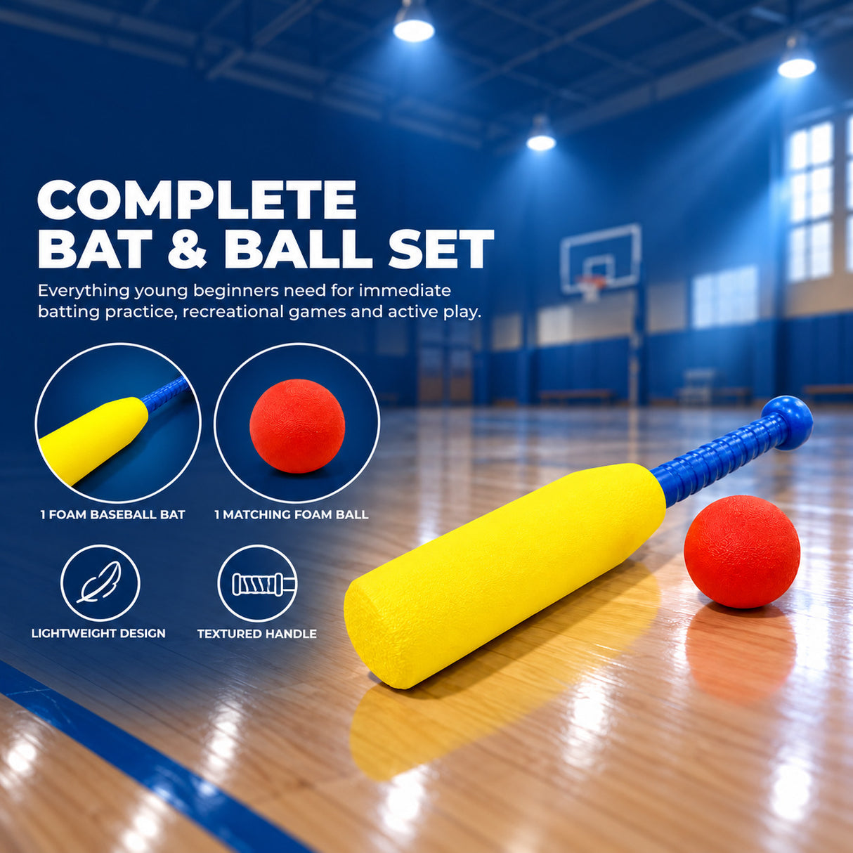 Foam Baseball  Bat and Ball Set