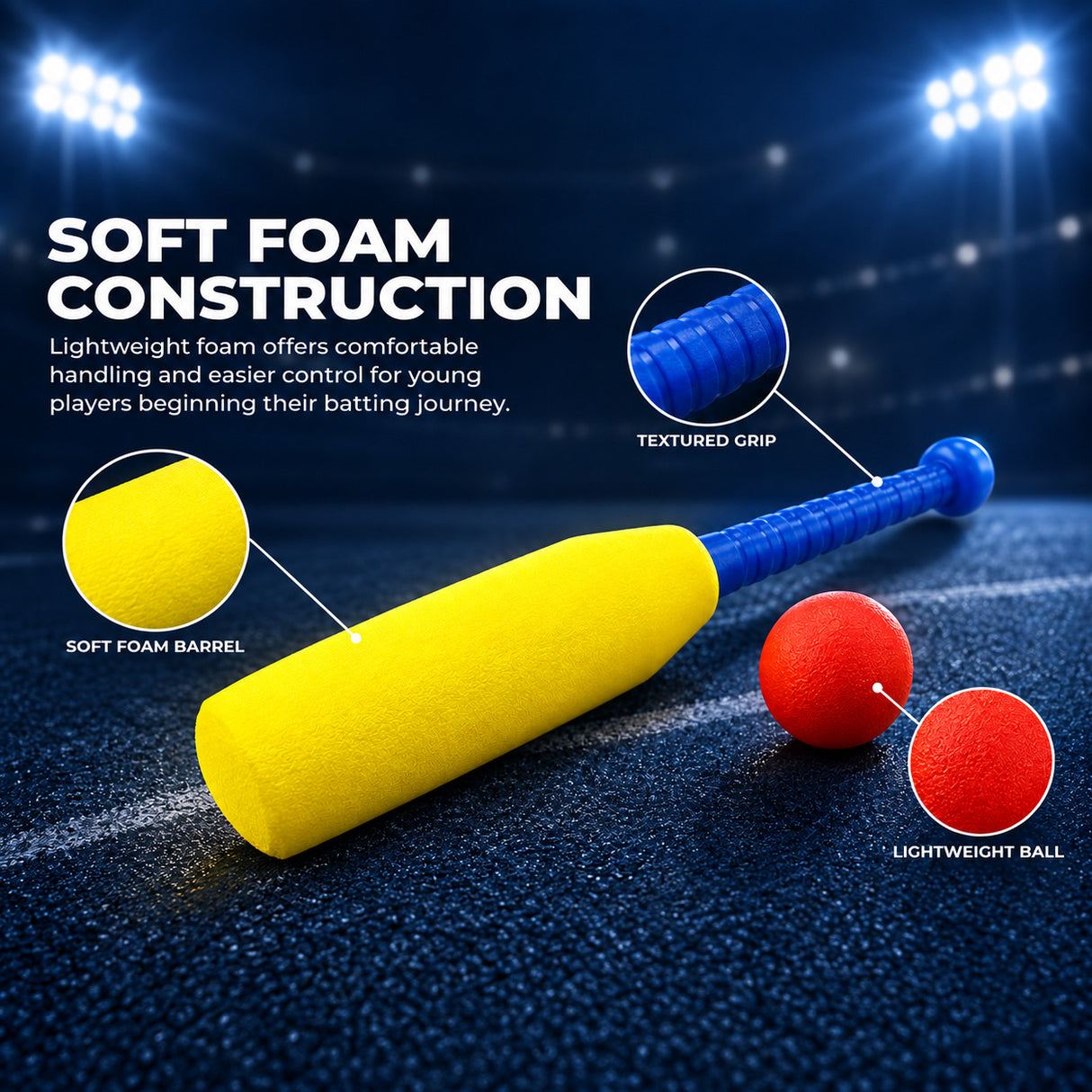 Foam Baseball  Bat and Ball Set