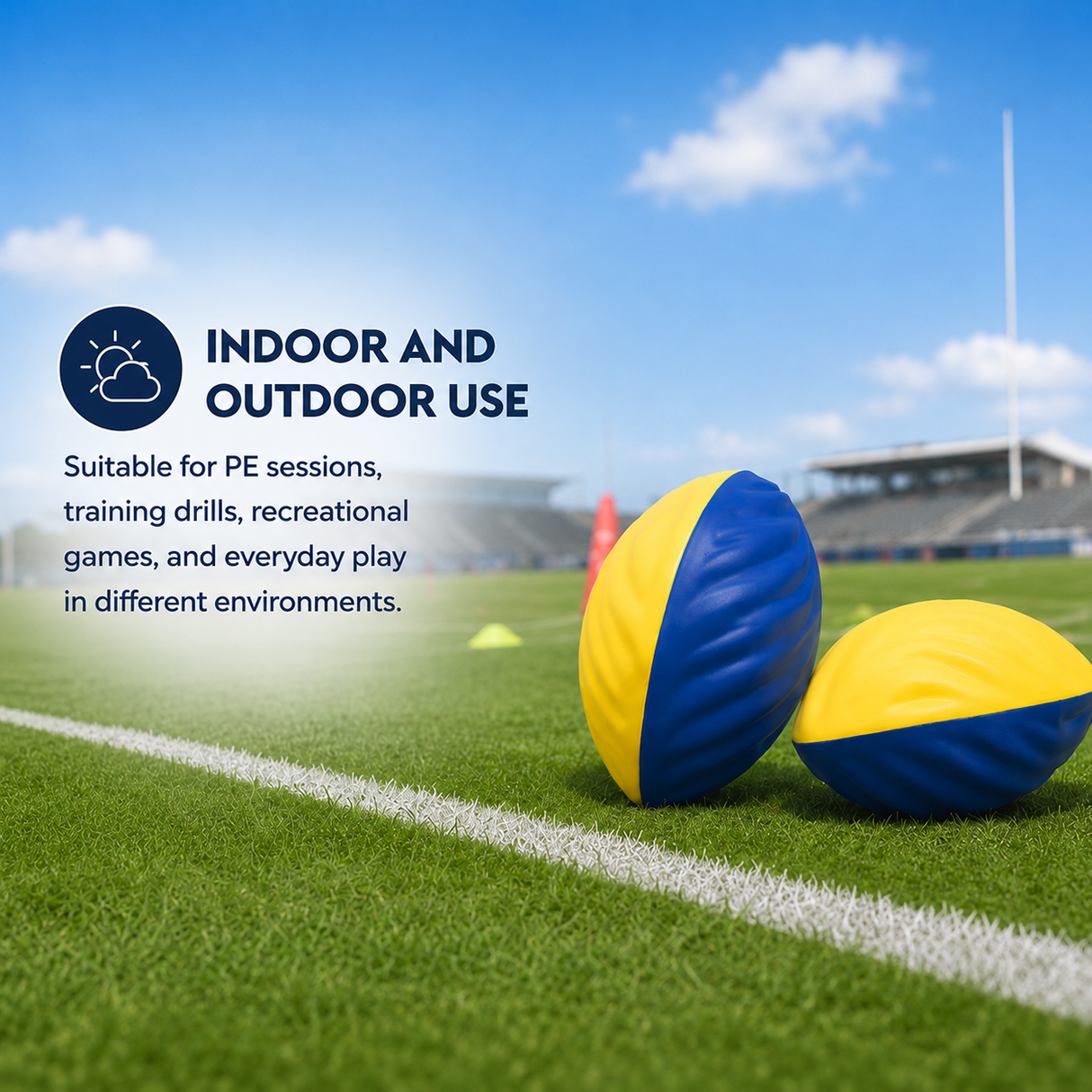 Foam Swirl Football PU - 8.5"