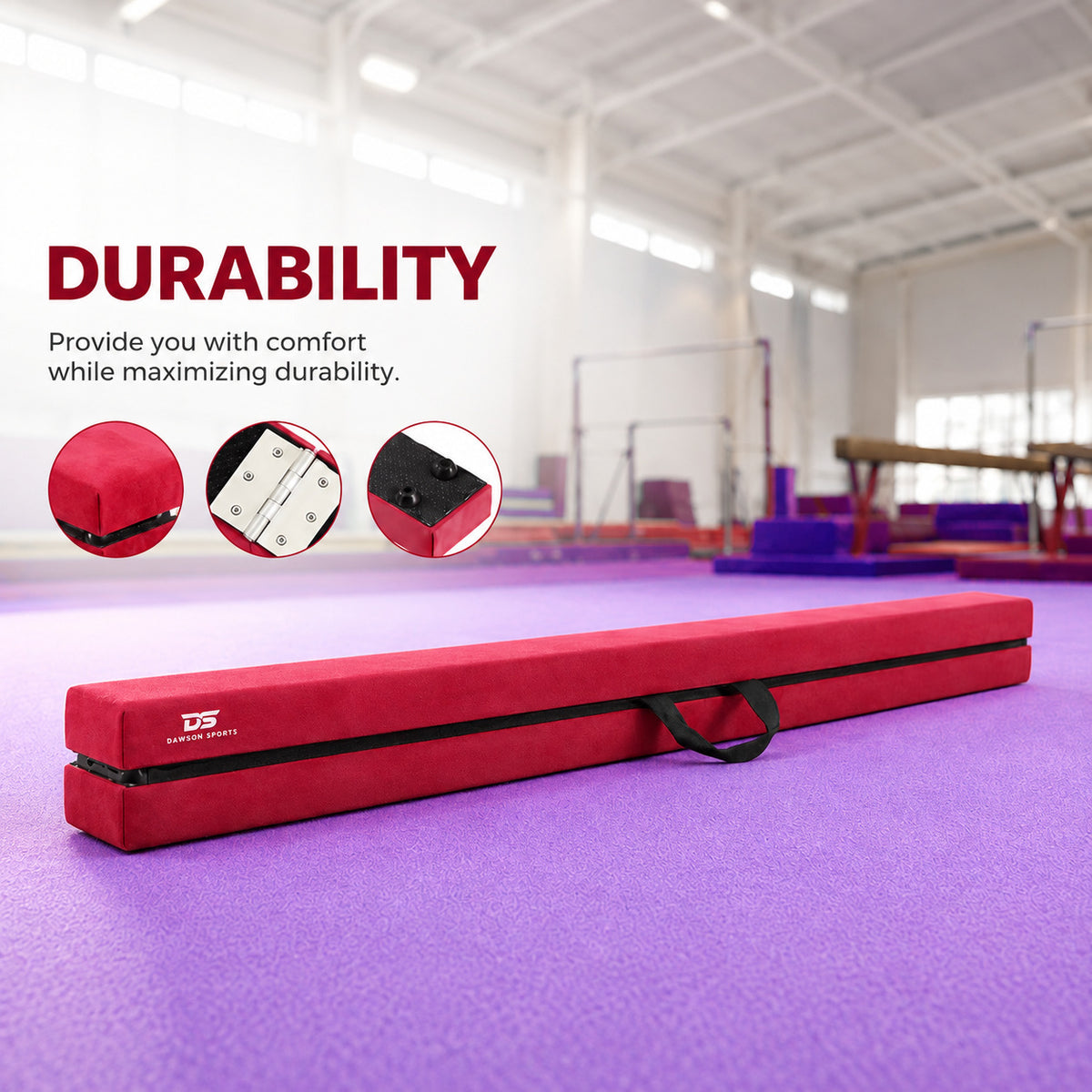 Folding Balance Beam Red