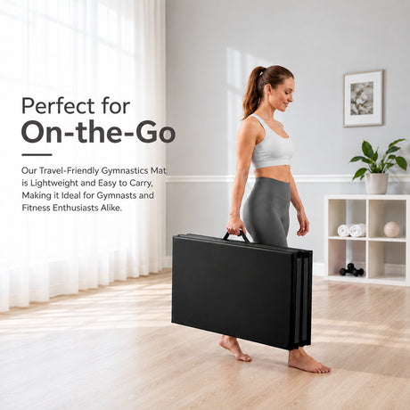 Folding Gymnastic Mat - Black