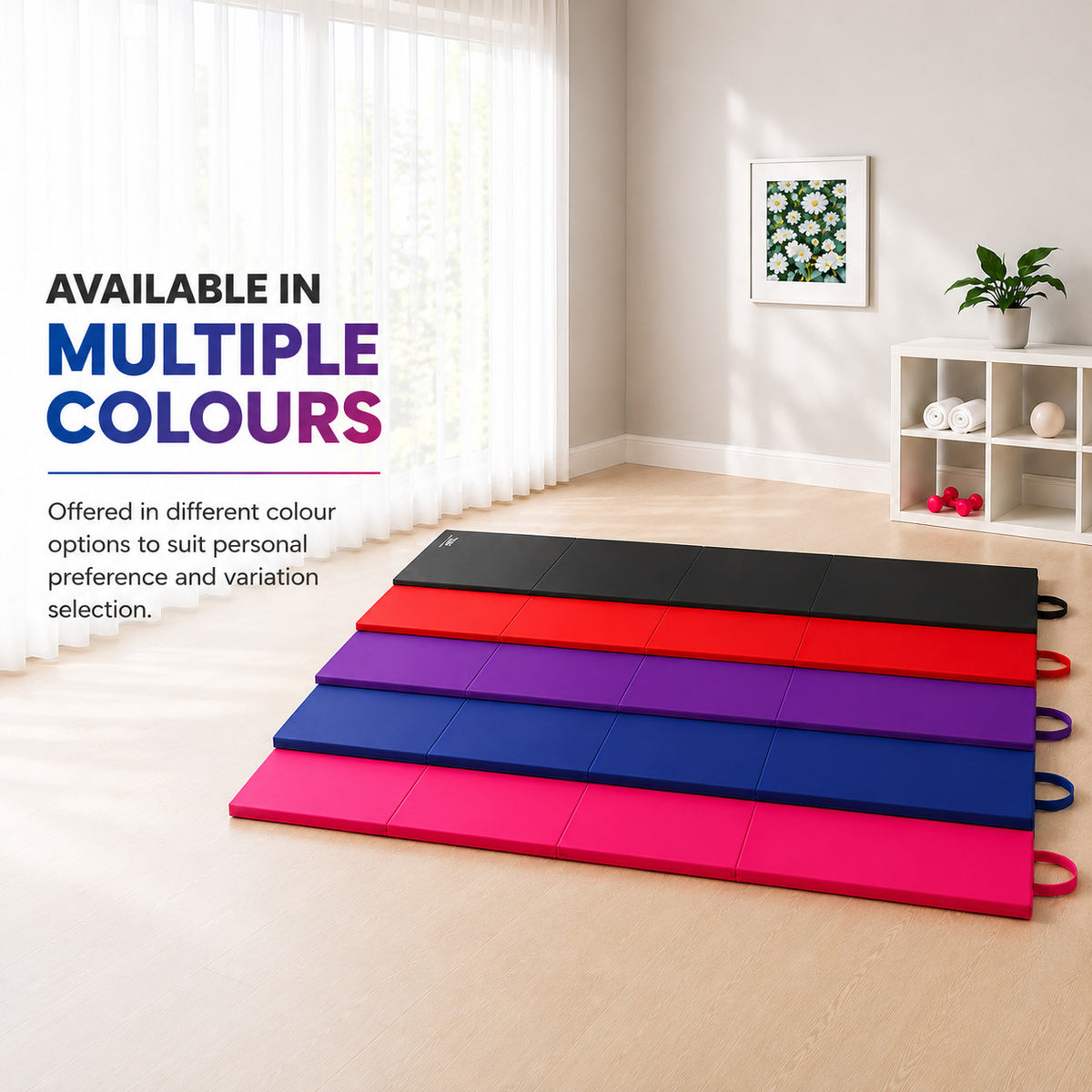 Folding Gymnastic Mat - Pink